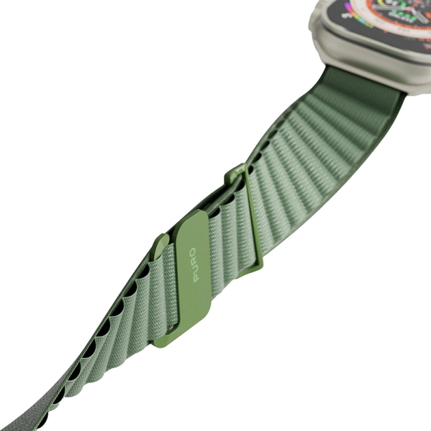 Pasek Puro Extreme Nylon Strap do Apple Watch 42/44/45/49 mm Dark Green (8018417442827) - obraz 4
