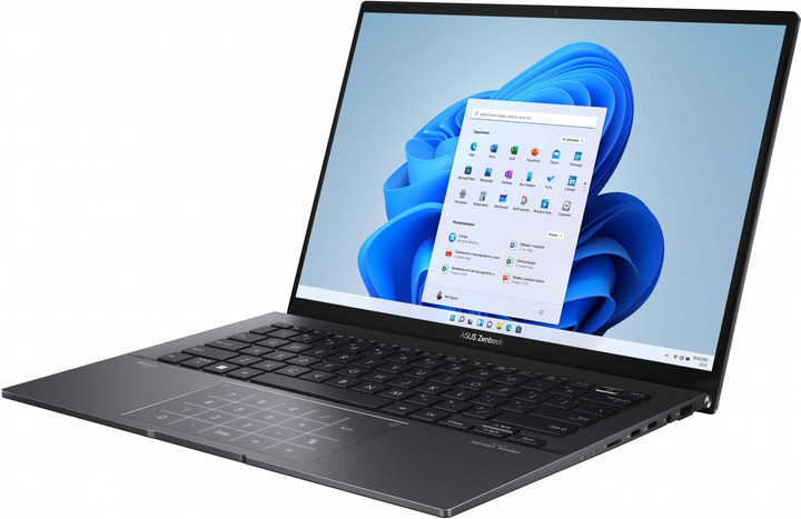 Laptop ASUS Zenbook 14 OLED UM3402YA-WS74T (90NB0W96-M00WH0) Jade Black + firmowy pokrowiec - obraz 4