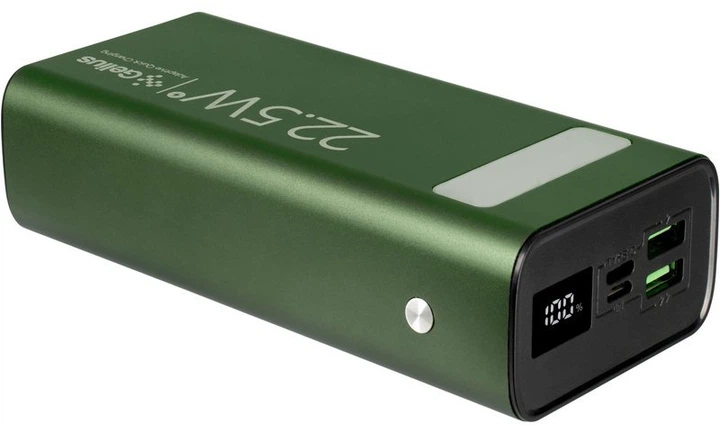 Powerbank Gelius Lightstone GP-PB300 30000 mAh 22.5W Green (GP-PB300) - obraz 4