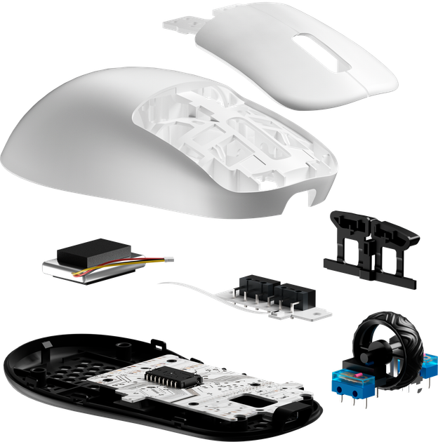 Мышь GamePro Asgard Loki Wireless/USB PixArt PAW3395 Sensor White (GM022W) - изображение 4