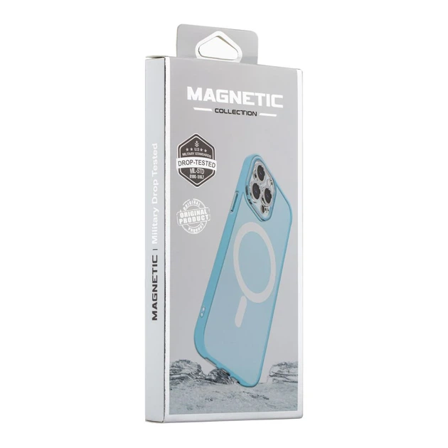 Чохол TPU+PC Space Magnetic Color with Magsafe для iPhone 13 Pro Max Колір Blue - изображение 5