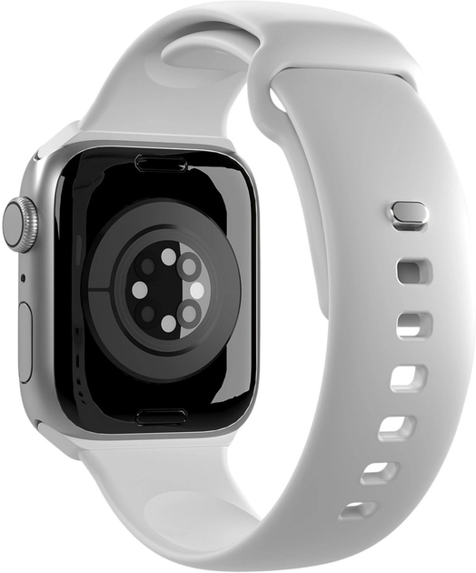 Ремінець Puro Icon Silicone Strap для Apple Watch 38/40/41 mm 2 шт. White (8018417441363) - зображення 4