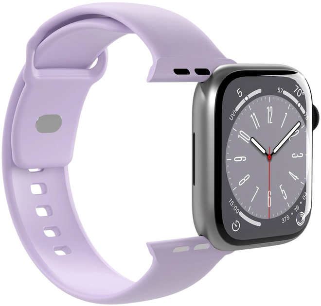 Pasek Puro Icon Silicone Strap do Apple Watch 38/40/41 mm 2 szt. Lavender (8018417442445) - obraz 3