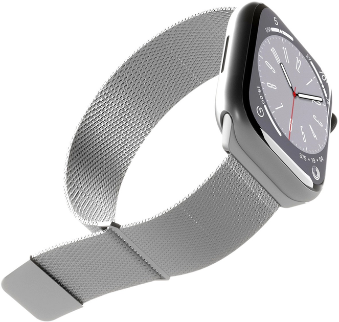 Pasek Puro Milanese Stainless Steel do Apple Watch 42/44/45/49 mm Silver (8018417441387) - obraz 2