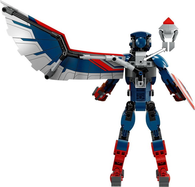 Конструктор LEGO Marvel Фігурка нового Капітана Америки 359 елементів (76296) - зображення 11