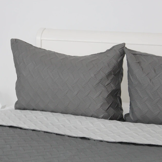 Покривало ТЕП "VINTAGE" 2 наволочки 50*70 см Сіре/Вінтаж, 220x240 - изображение 3