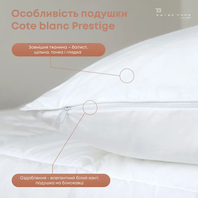 Подушка COTE BLANC "PRESTIGE", 40x60 - изображение 3