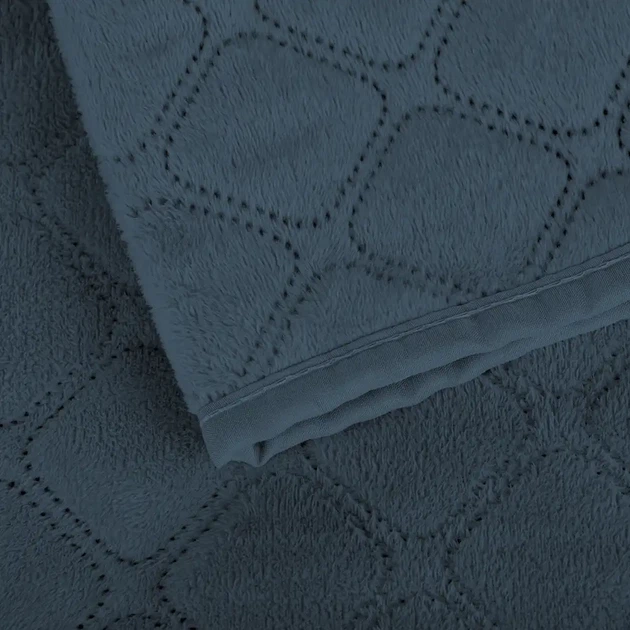 Покривало ТЕП "VELOUR" Cиній/Ромб круглий, 180x240 - Фото 6 Покривало ТЕП "VELOUR" Cиній/Ромб круглий, 180x240 - изображение 6