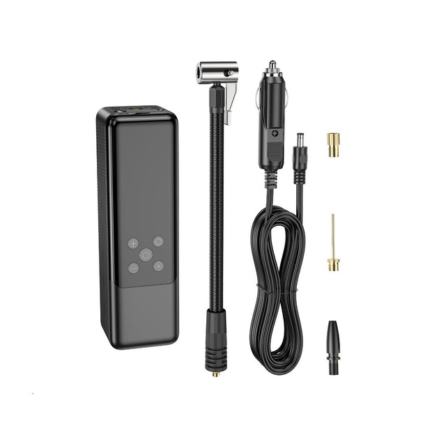 Автомобильный насос HOCO ZP5 May smart air pump Black (6931474795526) - изображение 2