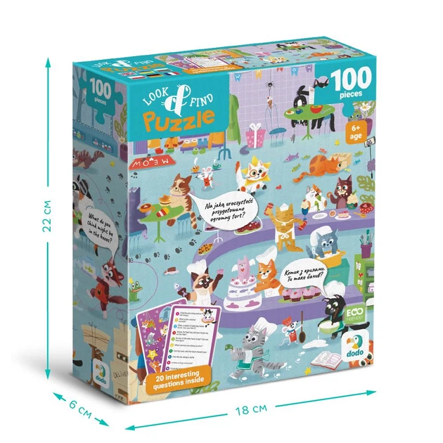 Пазл Dodo Look and Find Котяче кафе - зображення 5
