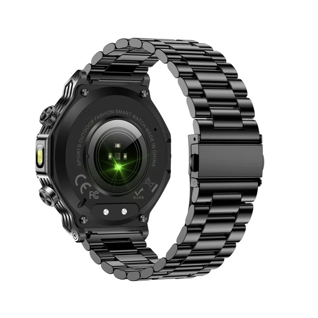 Наручний розумний годинник Modfit Titan-X Black Steel міцний - Фото 2 Наручний розумний годинник Modfit Titan-X Black Steel міцний - изображение 2