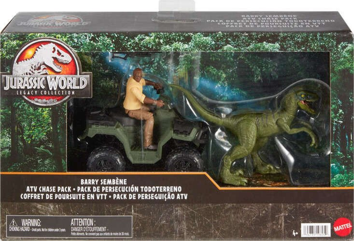 Фігурка динозавра Mattel Jurassic World Погоня за Велоцираптором HTP62 (0194735196050) - зображення 1