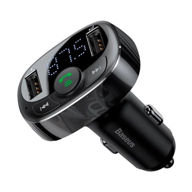 Автомобильный FM-трансмиттер модулятор и зарядный адаптер Baseus T Shaped Car Bluetooth MP3 Player S-09A (Standard Edition) |Bluetooth 4.2, 2USB, TF, 3.4A, LED-дисплей, многоуровневая защита, универсальная совместимость| Черный - Фото 11 Автомобильный FM-трансмиттер модулятор и зарядный адаптер Baseus T Shaped Car Bluetooth MP3 Player S-09A (Standard Edition) |Bluetooth 4.2, 2USB, TF, 3.4A, LED-дисплей, многоуровневая защита, универсальная совместимость| Черный - изображение 11