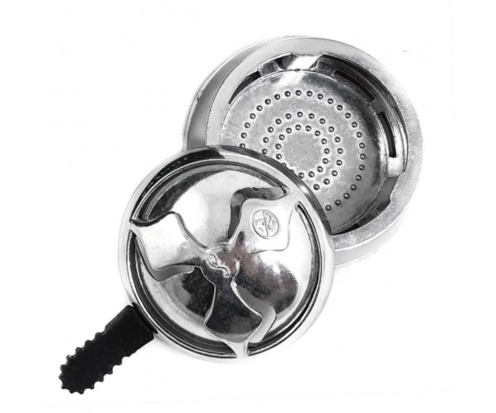 Кальян Garden Hookah Silver 6303-9 60см алюминий клик система полный комплект - изображение 4