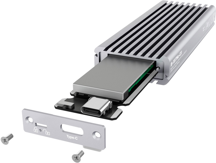 Зовнішня кишеня Icy box Raidsonic M.2 NVMe SSD USB 3.1 (Gen 2) Type-C (IB-1817Ma-C31) (6061225080686) - Уцінка - зображення 6