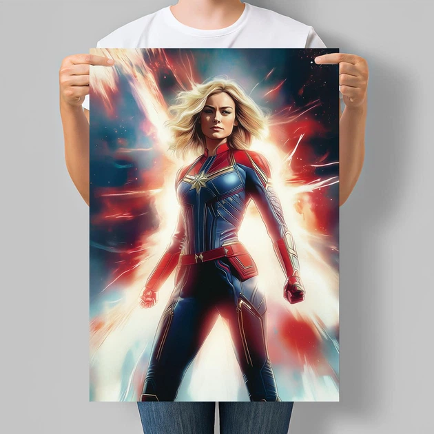 Постер супергероиня Marvel Кэрол Денверс (Капитан Марвел). Фан-арт. Серия Superheroine Collection А3 30х42 см (MAR09_А3) - Фото 1 Постер супергероиня Marvel Кэрол Денверс (Капитан Марвел). Фан-арт. Серия Superheroine Collection А3 30х42 см (MAR09_А3) - изображение 1