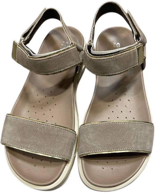 Sandaly damskie na platformie Geox D25SZB022BN 39 (6UK) 25.4 cm Bezowe (8056206207295) (955555909350579) - Outlet - obraz 3