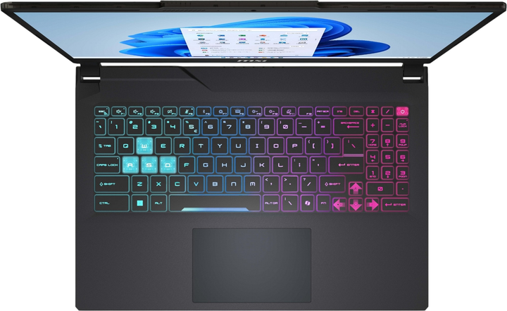 Laptop MSI Cyborg 15 A13VFK (CYBORG 15 A13VFK-1218NL) Translucent Black - obraz 4