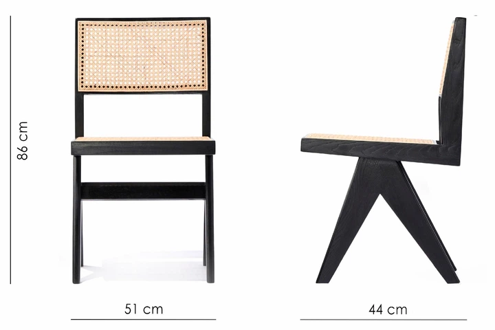 Обідній стілець Luxe Black wood - Фото 6 Обідній стілець Luxe Black wood - изображение 6