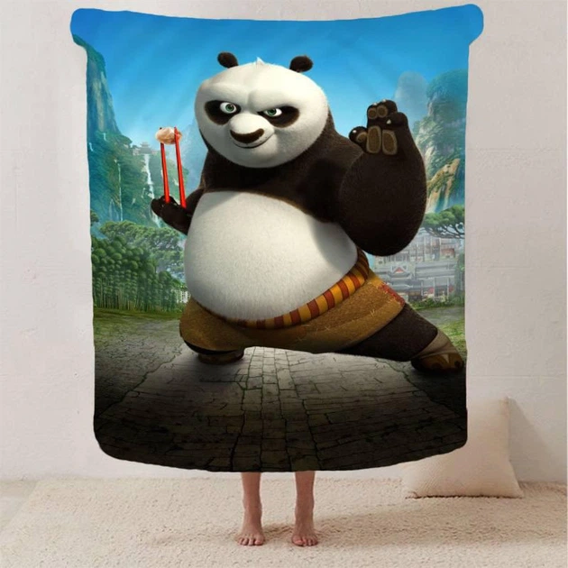 Плед 3D Панда Кунг Фу №2 13014 135х160 см - Фото 2 Плед 3D Панда Кунг Фу №2 13014 135х160 см - зображення 2