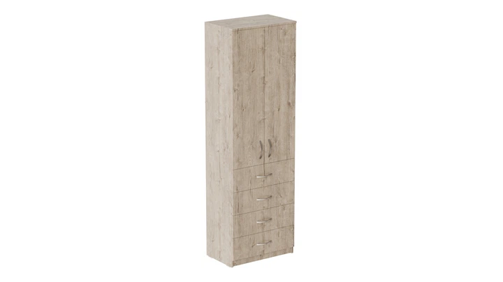 Шафа Анжело Ferrum-decor на 3 полиць з 2 дверима та 4 ящики 1900x600x380 ДСП Дуб Сан-Марино 16 мм (FRD-104990) - зображення 3