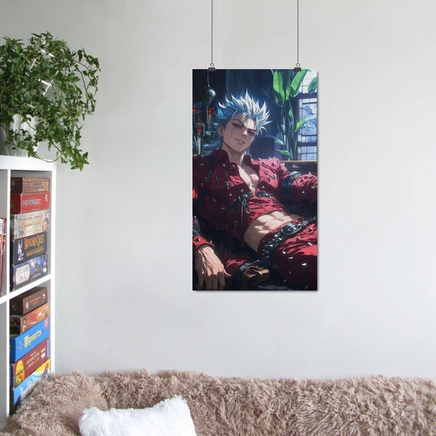 Постер "Семь Смертных Грехов", Бан, Seven Deadly Sins, Nanatsu no Taizai, Ban, аниме, A2 60×34 см (id7045) - изображение 7