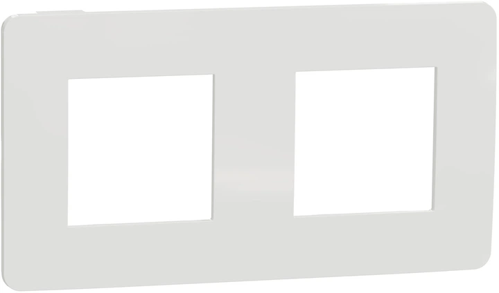 Рамка 2-постова Schneider Electric Unica New Білий/білий NU280418 - Фото 1 Рамка 2-постова Schneider Electric Unica New Білий/білий NU280418 - зображення 1