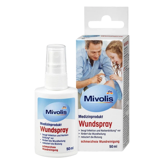 Спрей для лечения ран Mivolis, 50 ml, от DM (Германия) – купить онлайн на ROZETKA