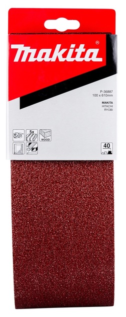 Taśma szlifierska Makita 100 x 610 mm (P-36887) - obraz 2