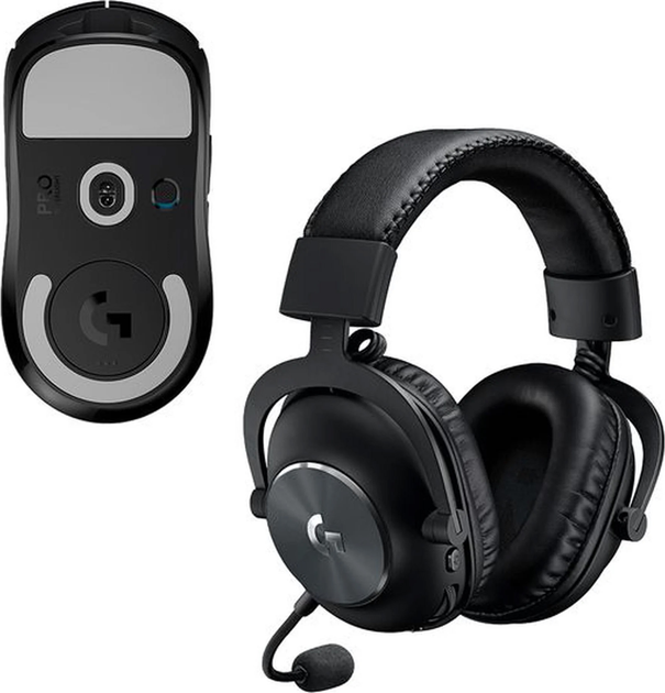 Навушники Logitech G PRO X Lightspeed + миша G Pro X Superlight Wireless Black (47265898) - зображення 3