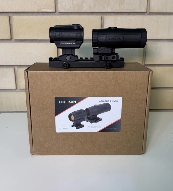 Комплект коліматор + магніфер Holosun ARO & HM3X Combo Kit