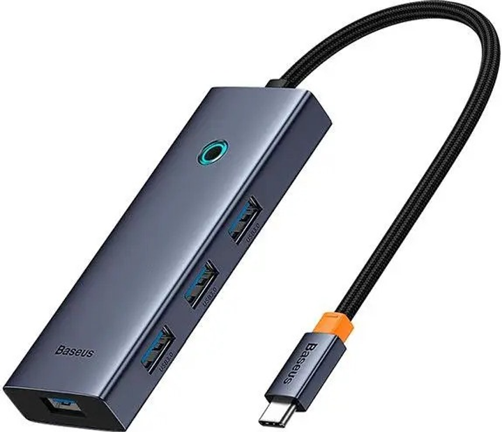 Hub USB Baseus UltraJoy 5-Port Grey (B00052809813-00) - obraz 2