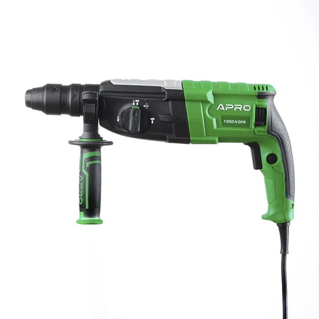 Перфоратор прямий APRO 3,5 Дж, 1050В, SDS+, 1050H DFR, кейс - Фото 1 Перфоратор прямий APRO 3,5 Дж, 1050В, SDS+, 1050H DFR, кейс - зображення 1