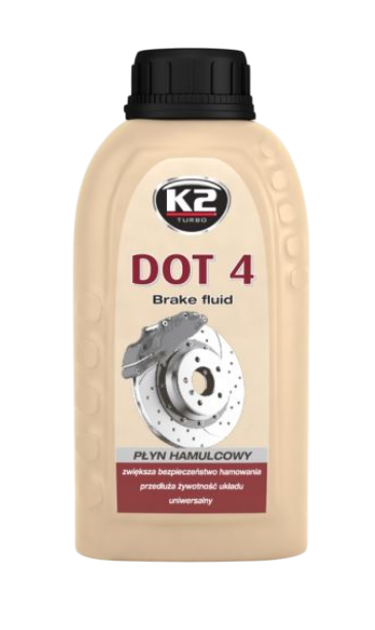 Гальмівна рідина K2 DOT4 250 мл (5906534014344) - зображення 1
