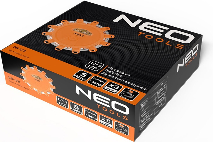 Автомобільна аварійна лампа NEO Tools 99-128 LED (5906692019076) - зображення 6