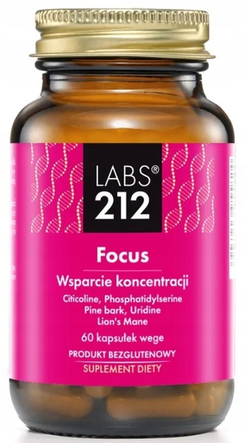 Харчова добавка Labs212 Focus Підтримка концентрації 60 капсул (5903943955824) - зображення 1