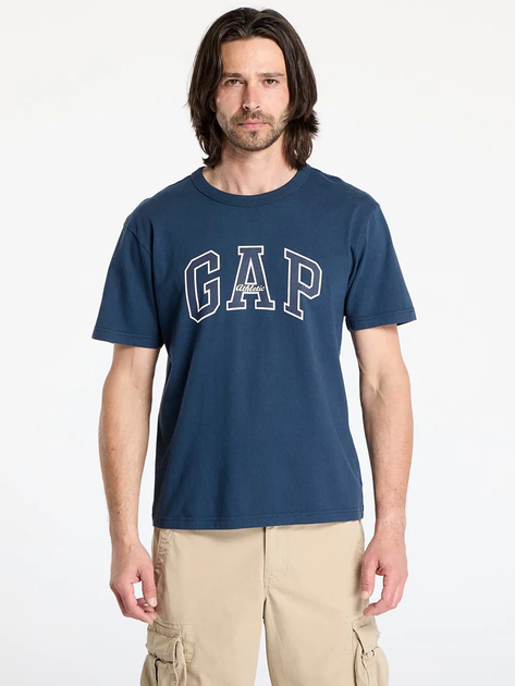 Футболка бавовняна довга чоловіча Gap 797924-01 XL Темно-синя (1200116328442) - зображення 1