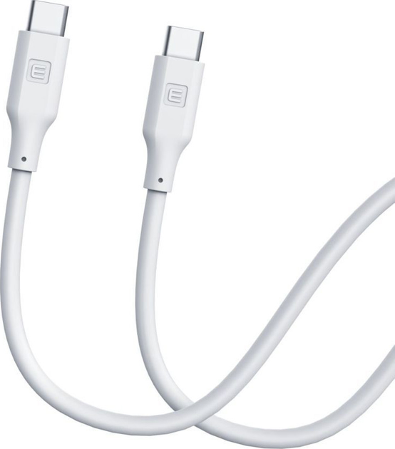 Kabel Evelatus USB Type-C – USB Type-C 1.2 m White (EDCUC1W) - obraz 2
