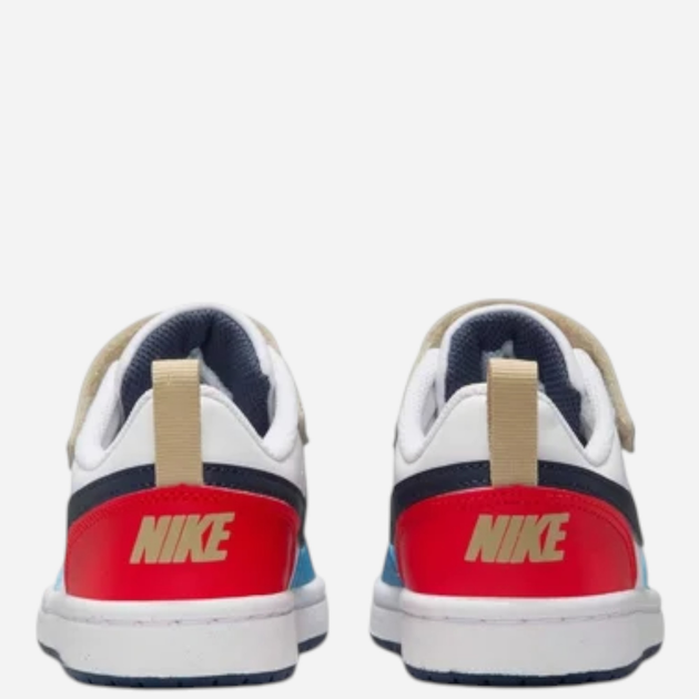 Sneakersy chłopięce Nike Court Borough Low Recraft (PS) DV5457-124 28 (11C US) Białe z niebieskim i czerwonym (197859896226) - obraz 5