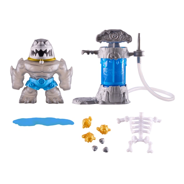 Zestaw do zabawy z rozciągliwymi figurkami GooJitZu Heroes of GooJitZu Trash X-Ray Glow Creators (124569) (5029736084325) - obraz 3