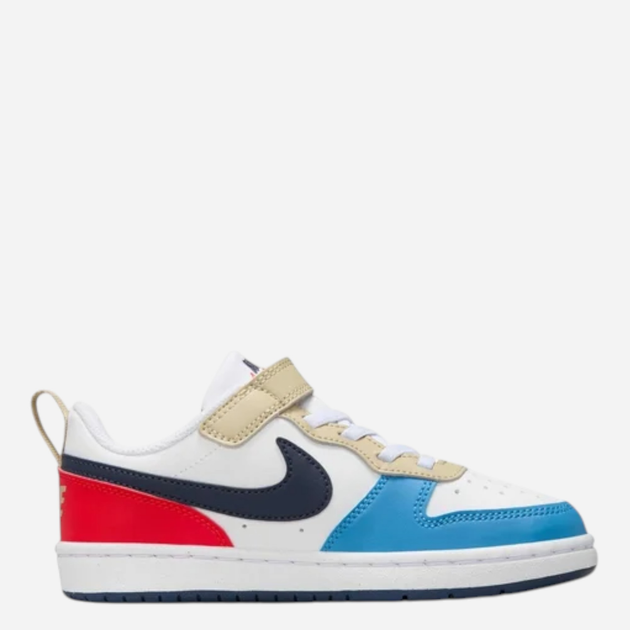 Дитячі кеди для хлопчика Nike Court Borough Low Recraft (PS) DV5457-124 33.5 (2Y US) Білі з синім і червоним (197859915323) - зображення 3