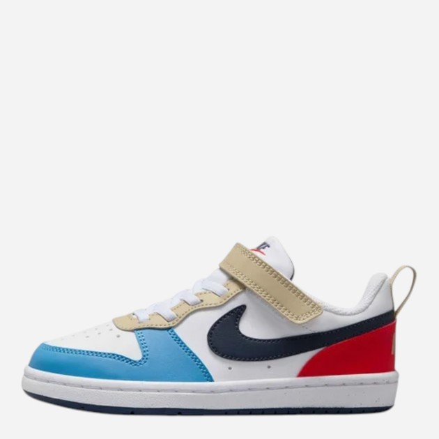 Sneakersy chłopięce Nike Court Borough Low Recraft (PS) DV5457-124 29.5 (12C US) Białe z niebieskim i czerwonym (197859917891) - obraz 1