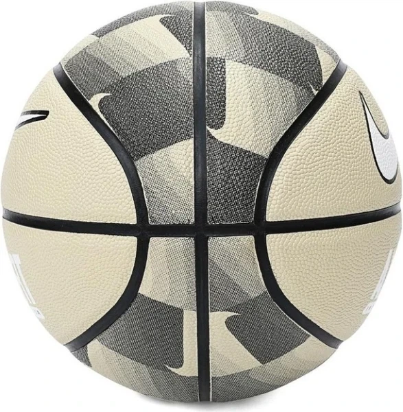 Баскетбольный мяч Nike EVERYDAY ALL COURT 8P GRAPHIC DEFLATED бежево-черный N.100.4370.703.07 Размер EU: 7 - изображение 5