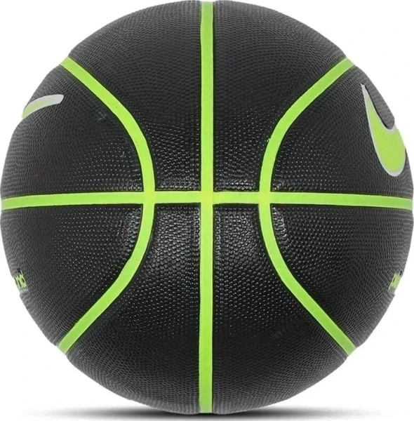 Баскетбольный мяч Nike EVERYDAY PLAYGROUND 8P DEFLATED черно-салатово-белый N.100.4498.044.05 Размер EU: 5 - изображение 3