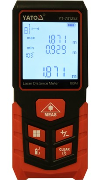 Dalmierz laserowy Yato 100 m YT-731252 (5906083108013) - obraz 2