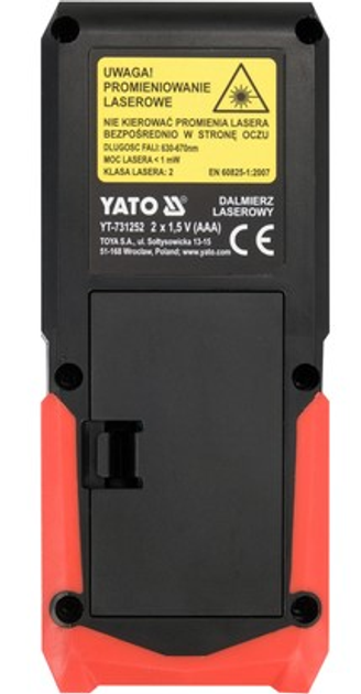 Dalmierz laserowy Yato 100 m YT-731252 (5906083108013) - obraz 4