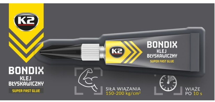 Klej błyskawiczny K2 Bondix 3 g (5906534001269) - obraz 2