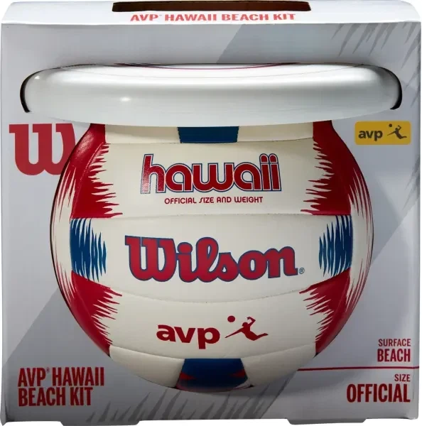 Пляжный набор (волейбольный мяч и фрисби) Wilson HAWAII AVP бело-красно-синий WTH80219KIT Размер EU: 5 - изображение 3