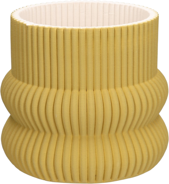 Osłonka na doniczkę Rituali Domestici Lino żółta 24 x 19.5 cm (8018594619883) - obraz 1