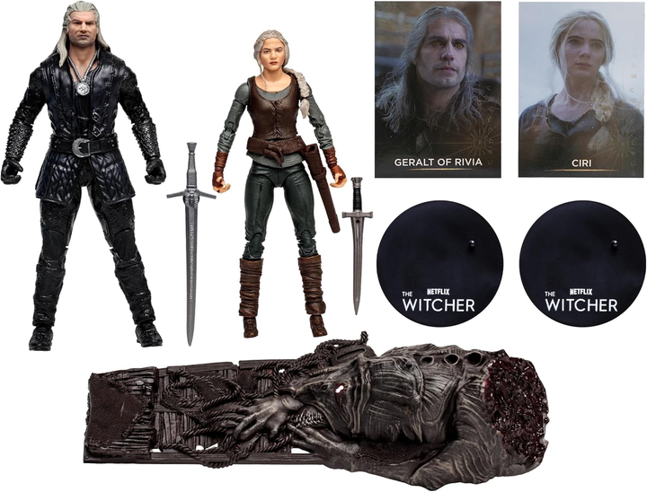 Фигурки МакФарлейн Ведьмак Геральт и Цири из Ривии 18см McFarlane Witcher Ciri Geralt 13813 - изображение 2